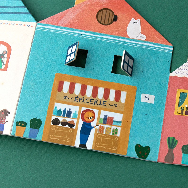 Creative houses sticker activity